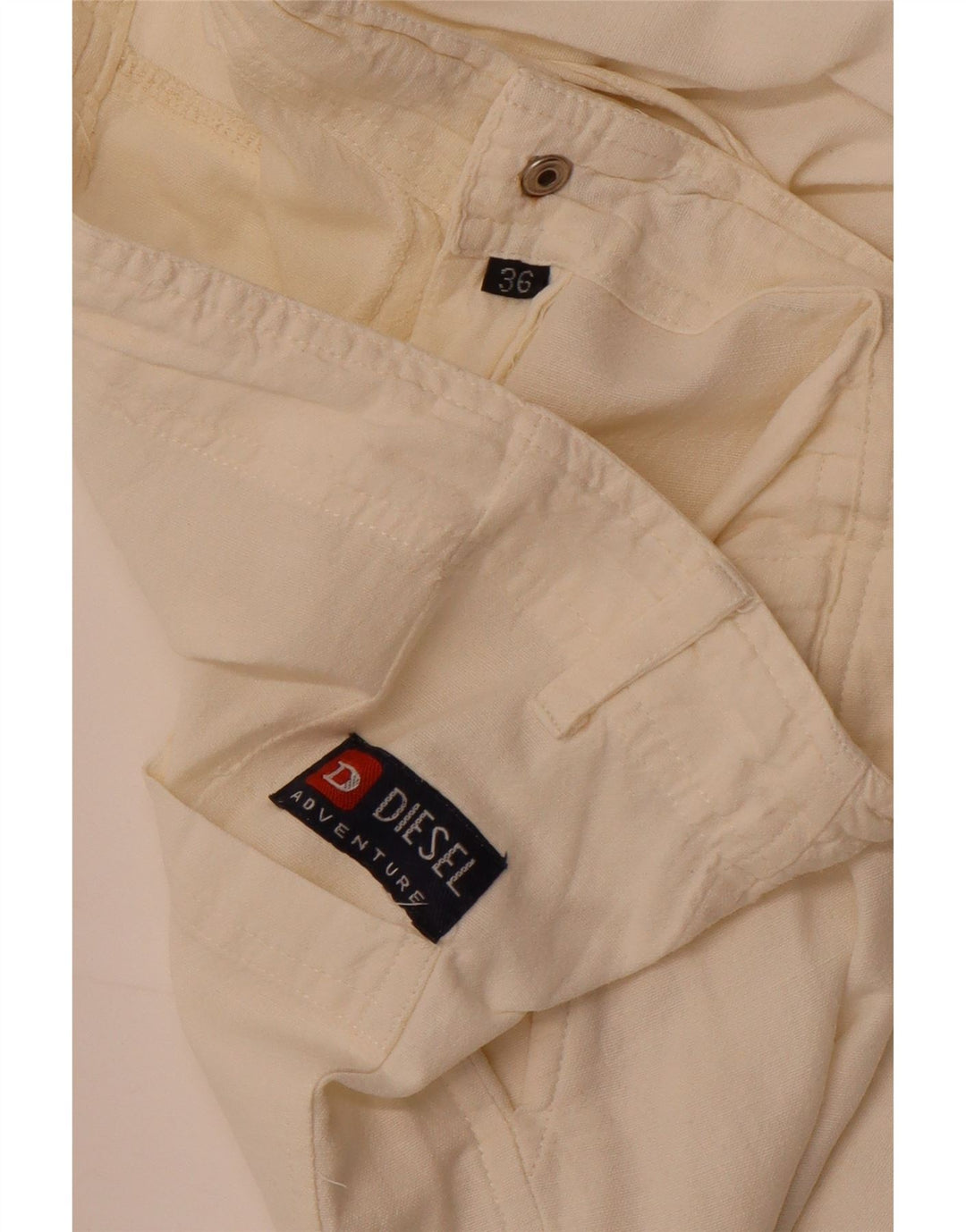 Diesel bukser med brede ben til kvinder W36 L27 Off White