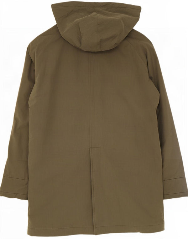 Allegri Dame Loose Fit Hooded Double Breasted Coat UK 20 2XL Khaki