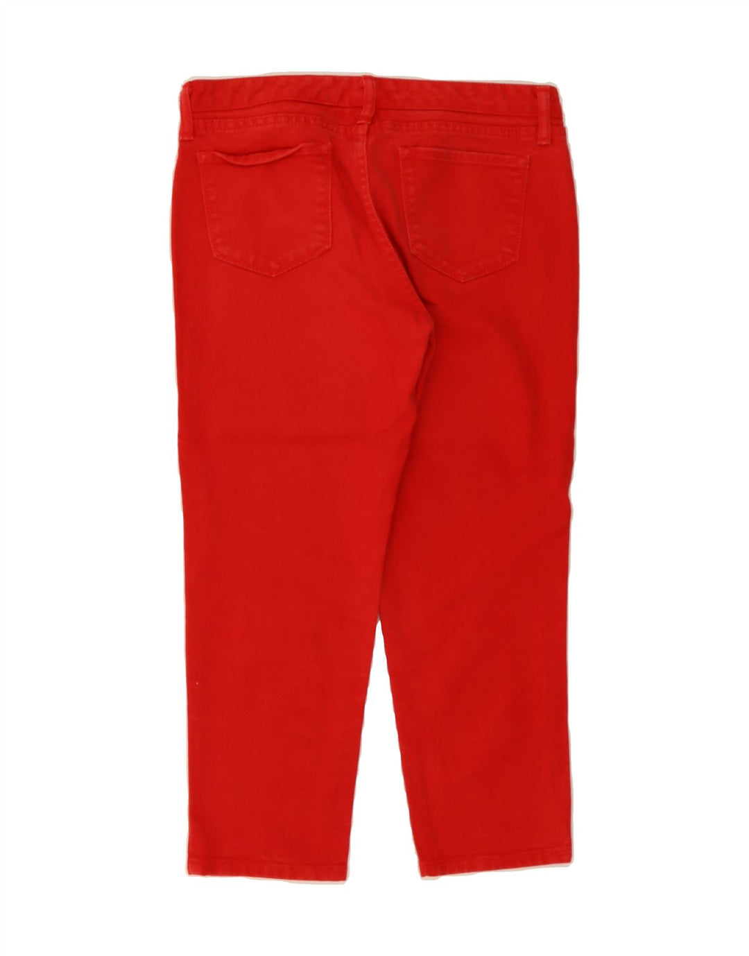 BENETTON Womens Capri Jeans IT 44 Medium W32 L22 Red Cotton Vintage Benetton and Second-Hand Benetton from Messina Hembry 