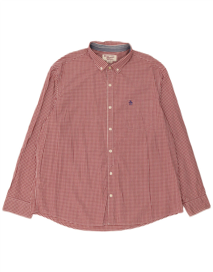 Penguin Herreskjorte XL Rød Gingham Bomuld
