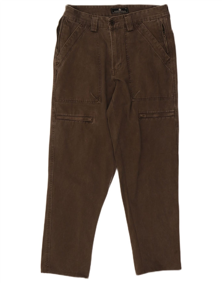 Bromfield Herre Straight Cargo Bukser IT 48 Medium W30 L27 Brun Bomuld