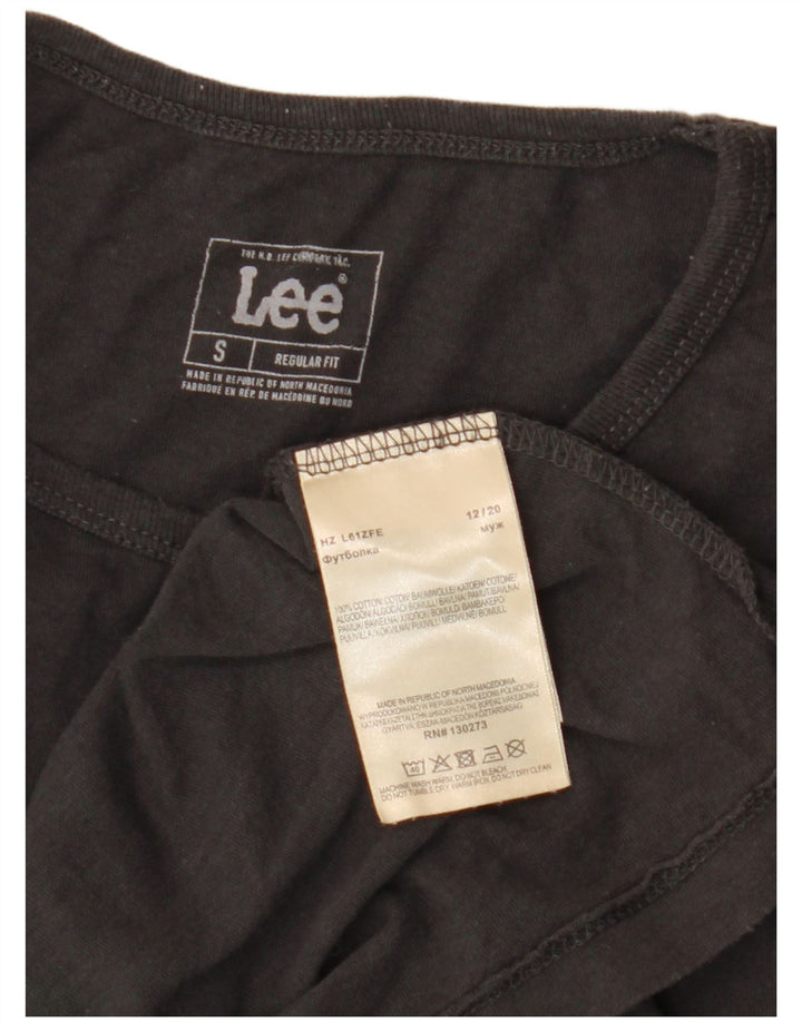 Lee Herre Regular Fit T-Shirt Top Lille Grå Bomuld