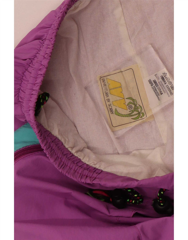 Vintage Dame grafisk Cargo træningsdragt Bukser Joggers IT 44 Medium Purple