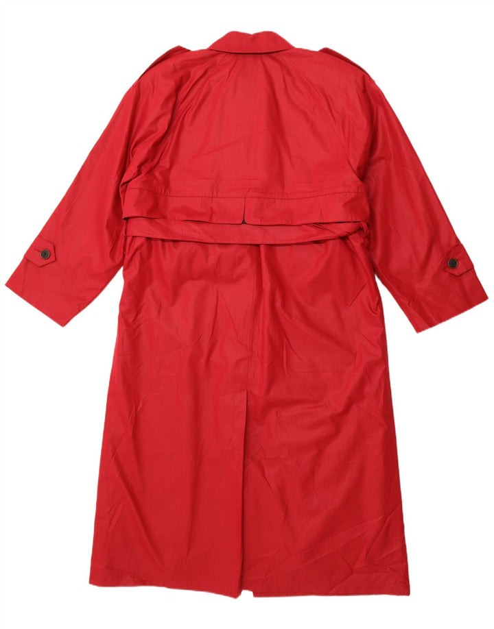 LONDON FOG Oversized Trench Coat til kvinder US 4 Small Pink Polyester