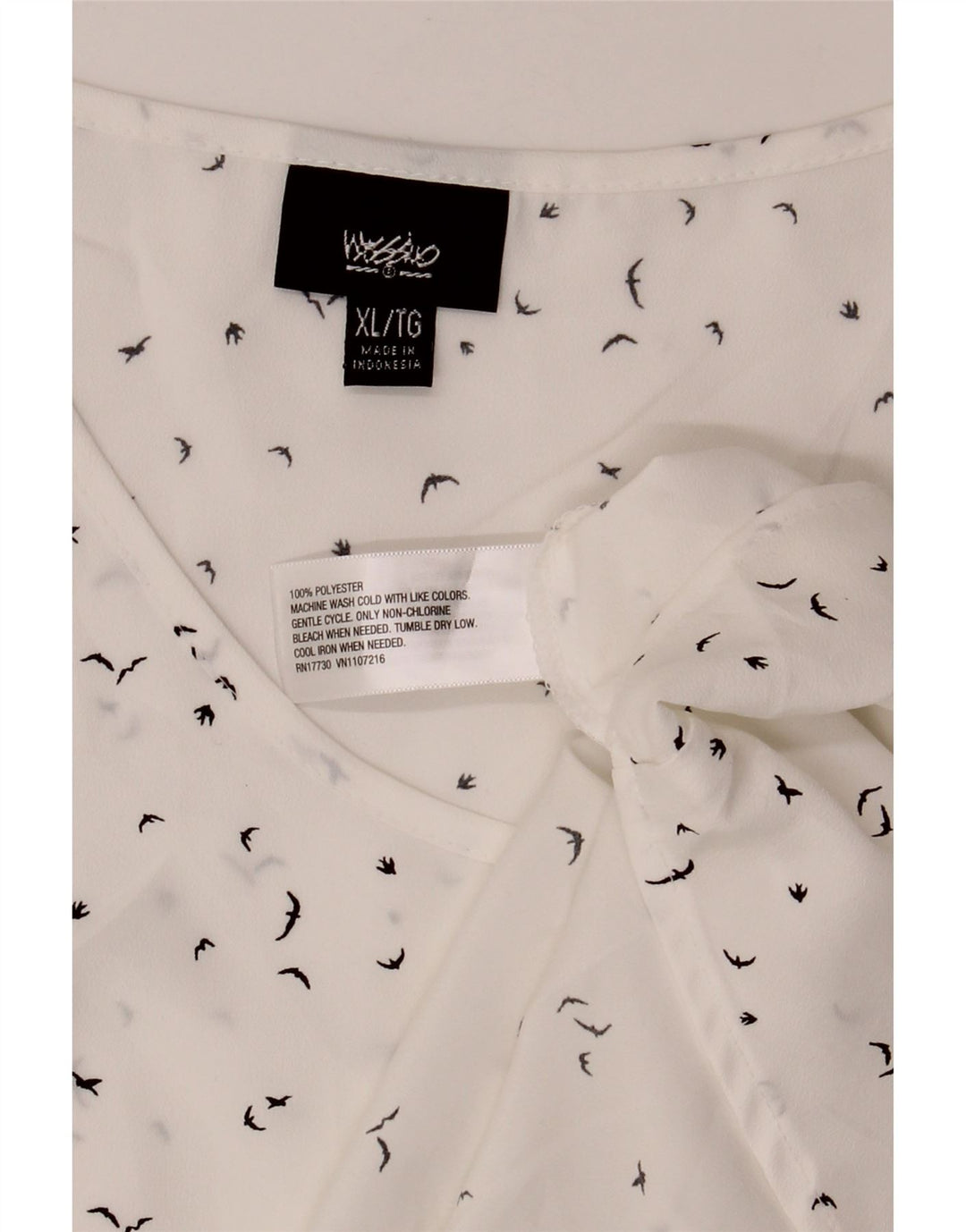 MOSSIMO Womens Vest Top UK 18 XL White Spotted Polyester Vintage Mossimo and Second-Hand Mossimo from Messina Hembry 