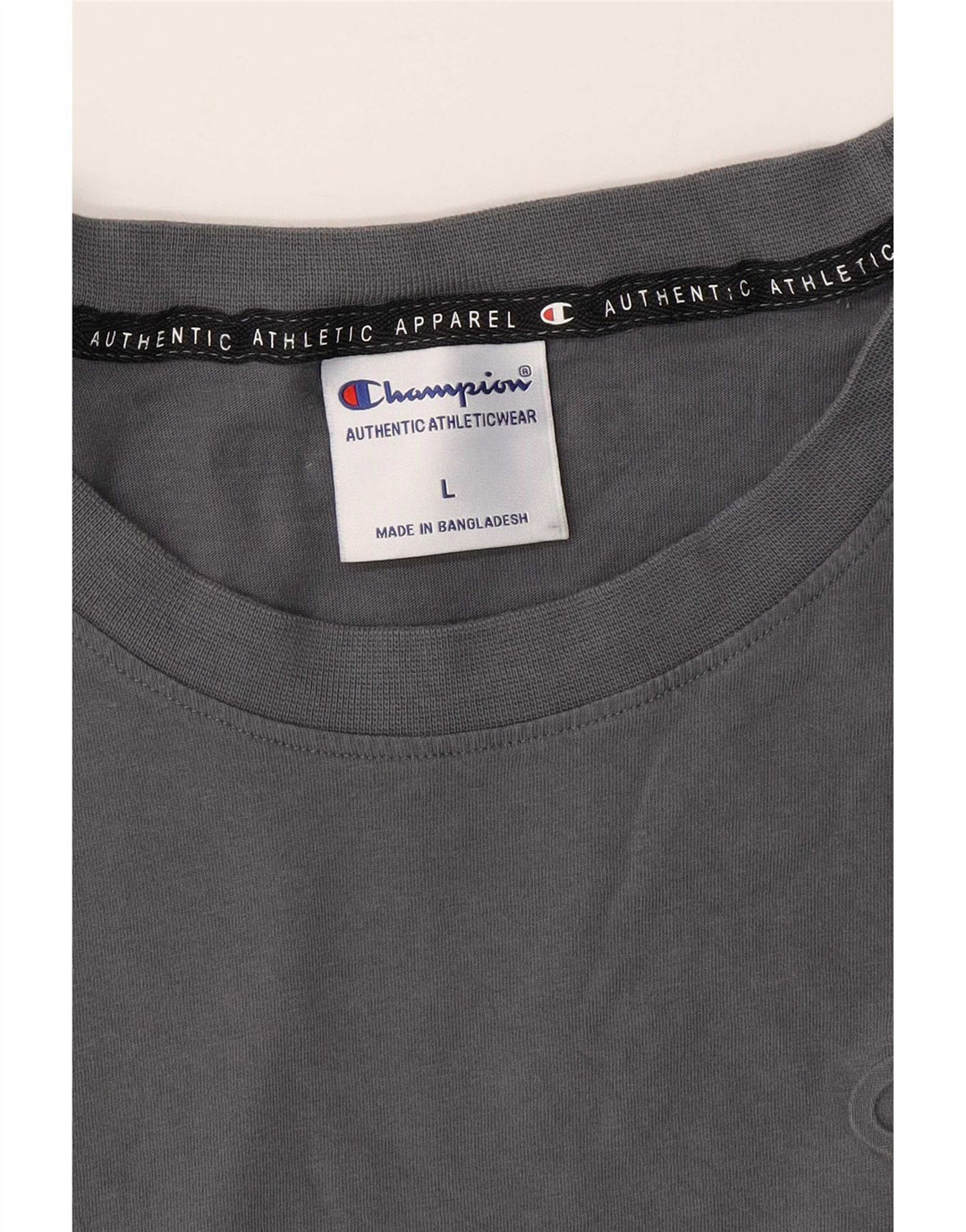 Champion Herre Regular T-Shirt Top Stor Grå Bomuld