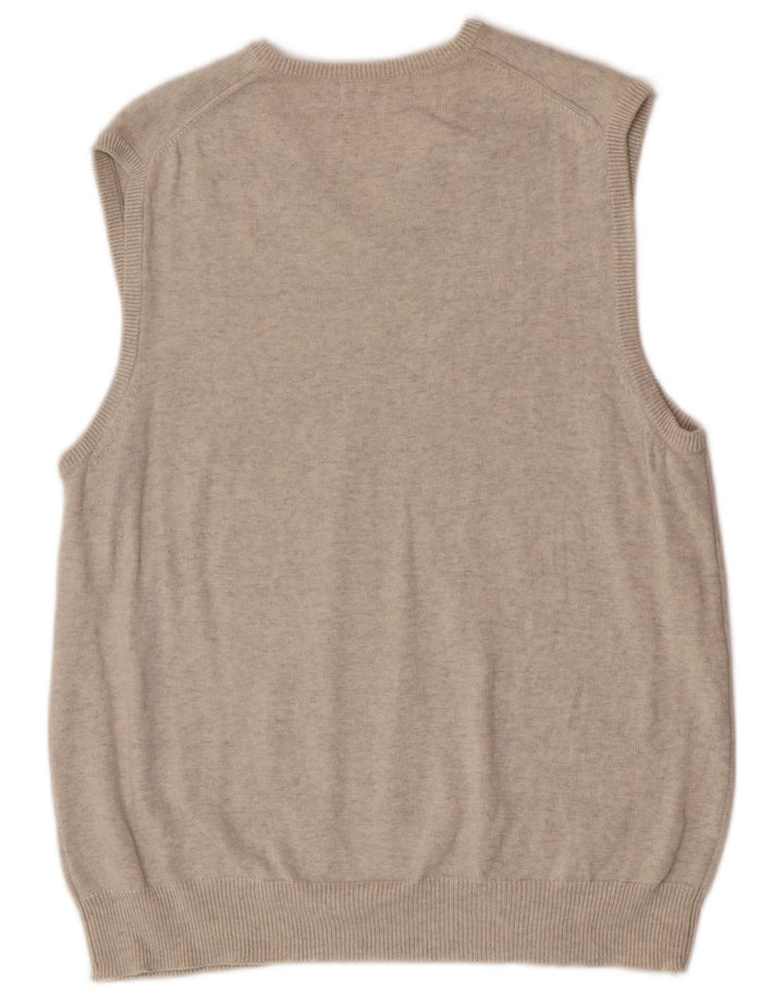 Marks & Spencer Herre Blue Harbor Vest Tank Top UK 41/43 Large Beige