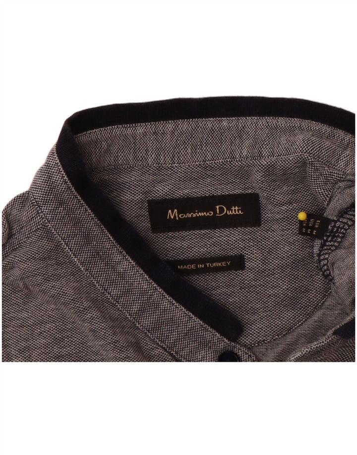 Massimo Dutti Polo skjorte til mænd Medium Grey Flecked