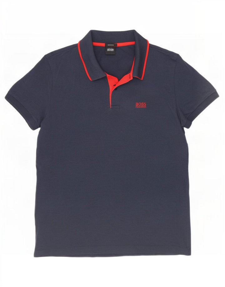 Hugo Boss herre poloshirt lille marineblå bomuld