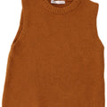 Zara Dame Vest Tank Top UK 12 Medium Brun Akryl