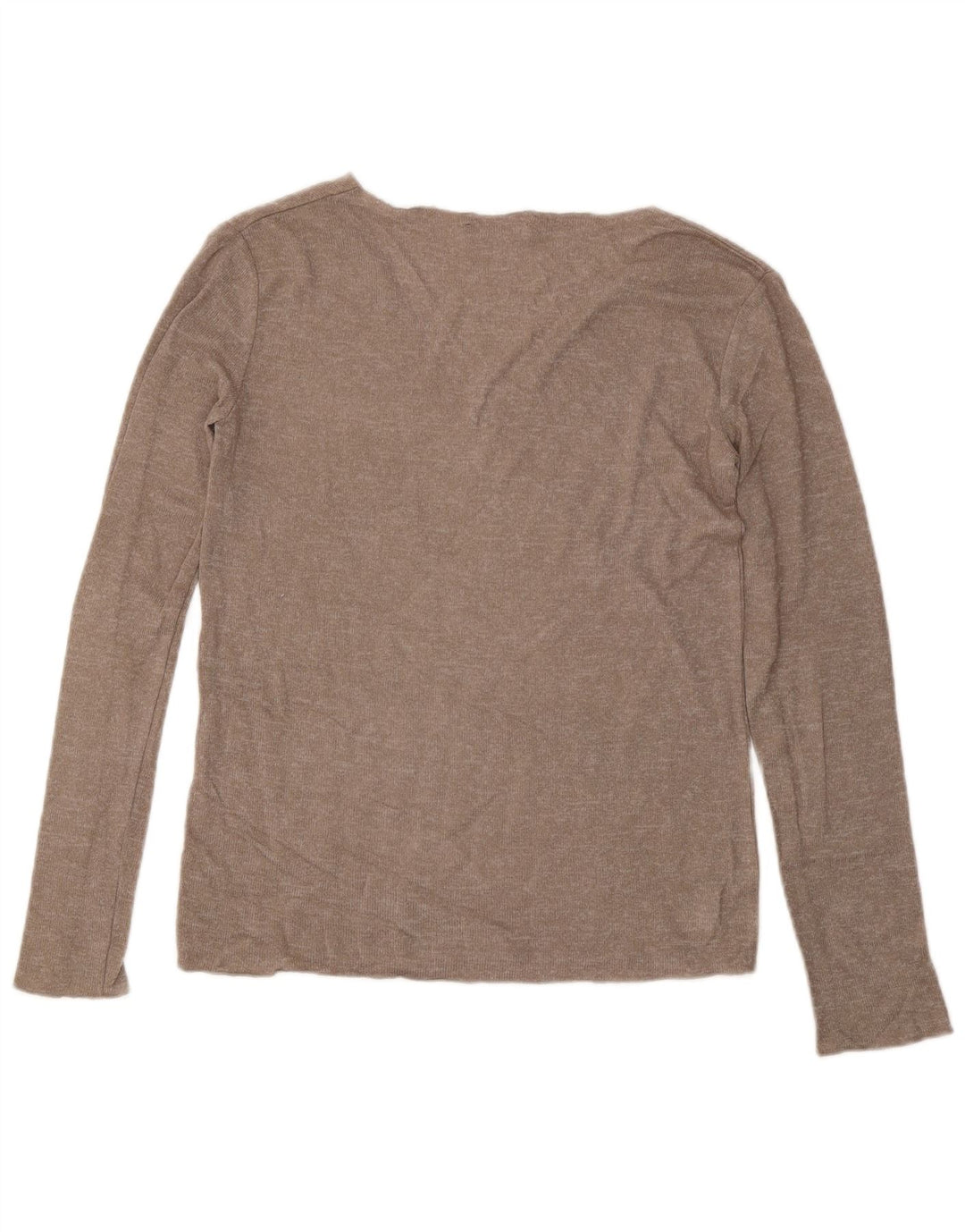 ZARA Dame V-hals sweater UK 10 Small Grå