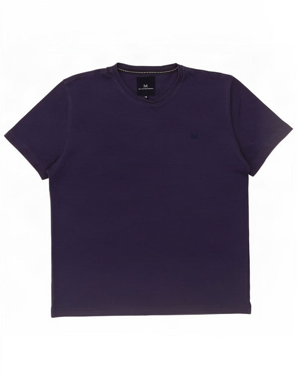 Besætningstøj Herre T-shirt Top Medium Lilla Bomuld