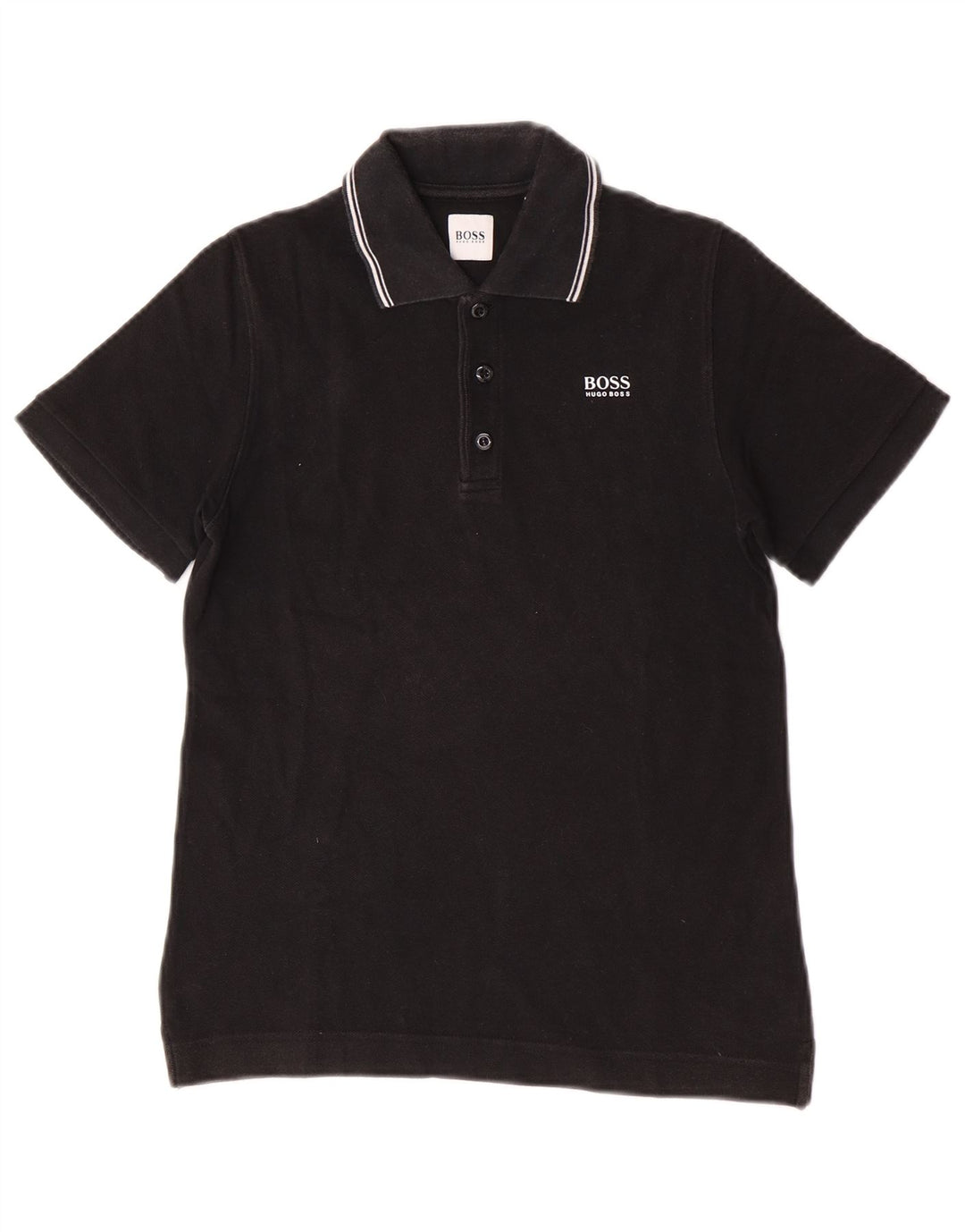 Hugo Boss Boys Polo Shirt 11-12 År Sort Bomuld
