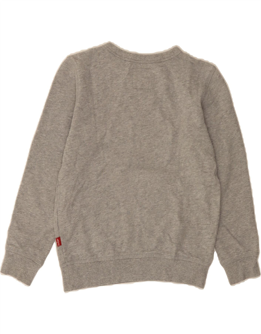 LEVI'S Girls Graphic Sweatshirt Jumper 9-10 Years Grey Cotton Vintage Levi's and Second-Hand Levi's from Messina Hembry 