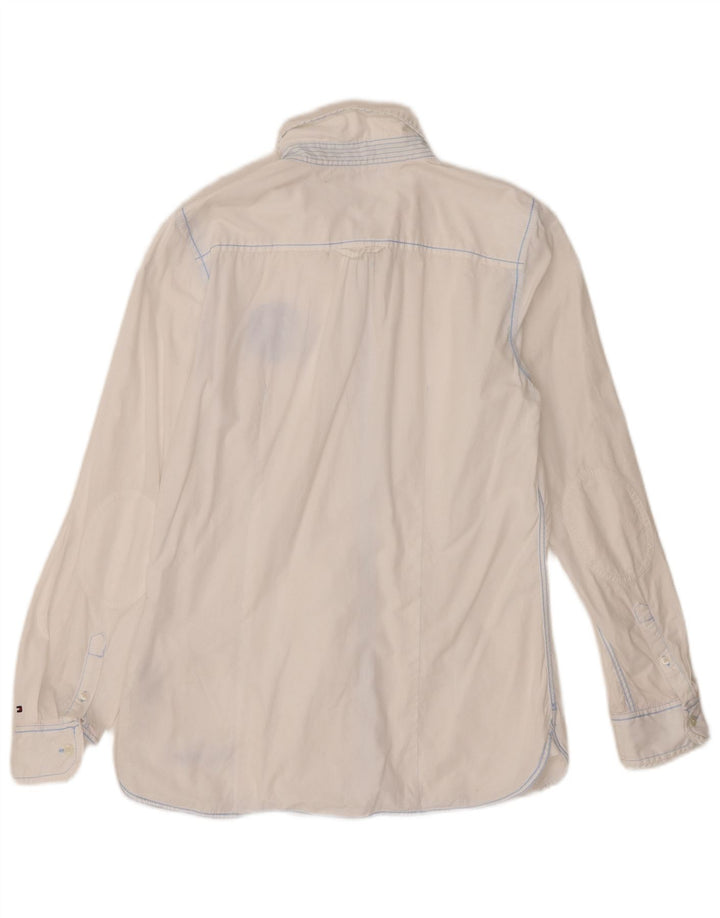 Tommy Hilfiger Dameskjorte US 12 Stor hvid bomuld
