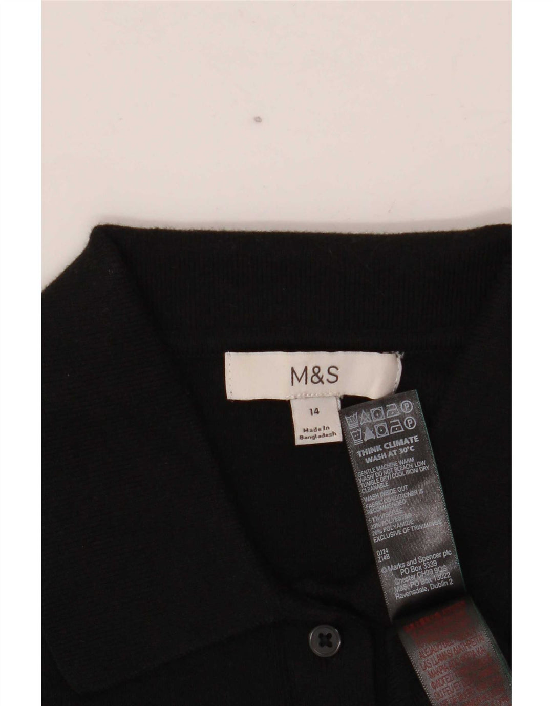 Marks & Spencer Dame Oversized Cardigan Sweater UK 14 Stor Sort Viscose