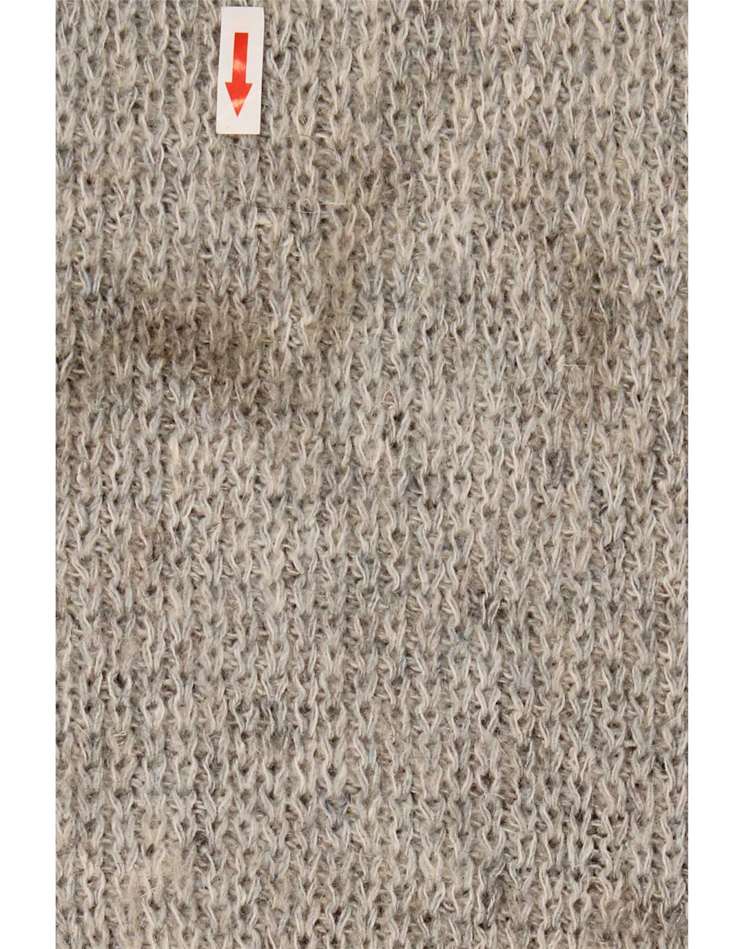 Vintage herre sweater med rund hals XL Grå Geometrisk
