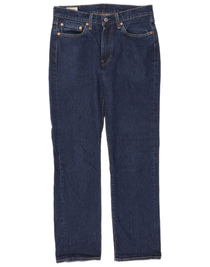 Levi's Herre 514 Straight Jeans W31 L32 Marineblå Bomuld