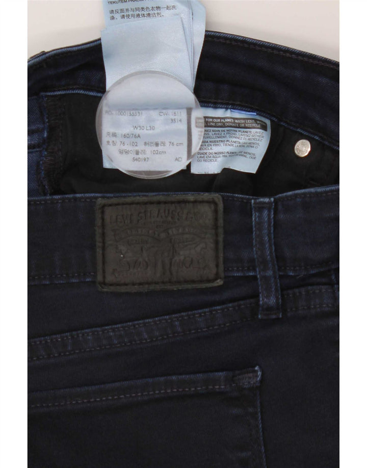Levi's Dame 712 Slim Jeans W30 L30 Marineblå Bomuld