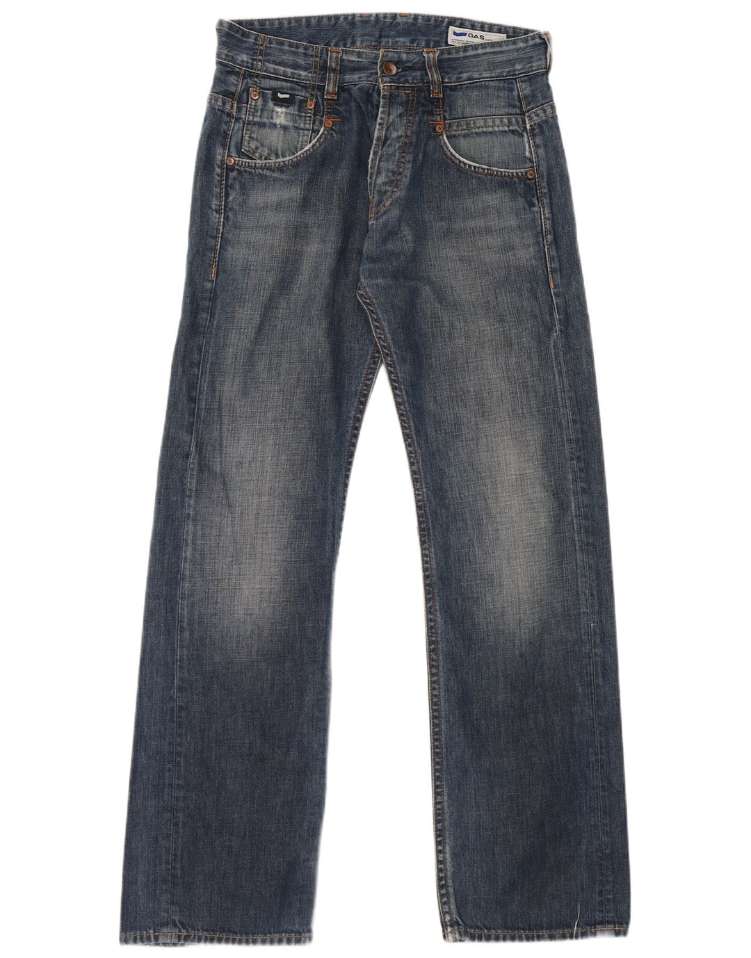 Gas Herre Bootcut Jeans W30 L32 Blå Bomuld
