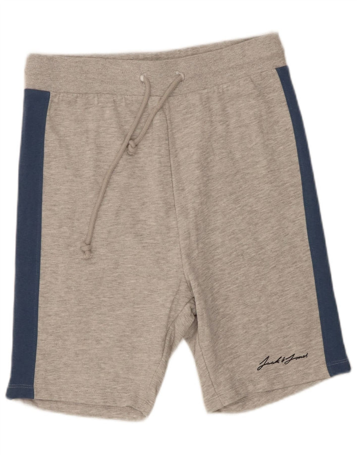 Jack & Jones Herre Sportshorts Små Grå Colourblock Bomuld