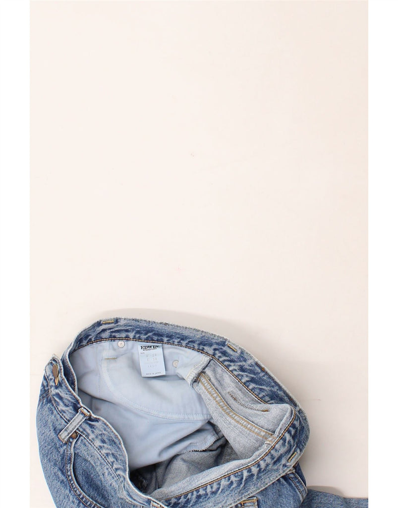 EDWIN Womens High Rise Tapered Jeans W34 L30 Blue Cotton Vintage Edwin and Second-Hand Edwin from Messina Hembry 