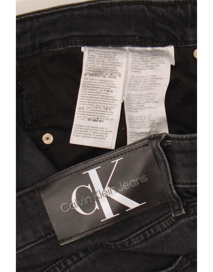 Calvin Klein Herre Slim Jeans W33 L32 Sort Bomuld