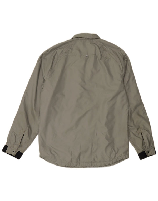 Oakley Herre Slim Fit Bomber Jacket UK 40 Stor Grå Polyester