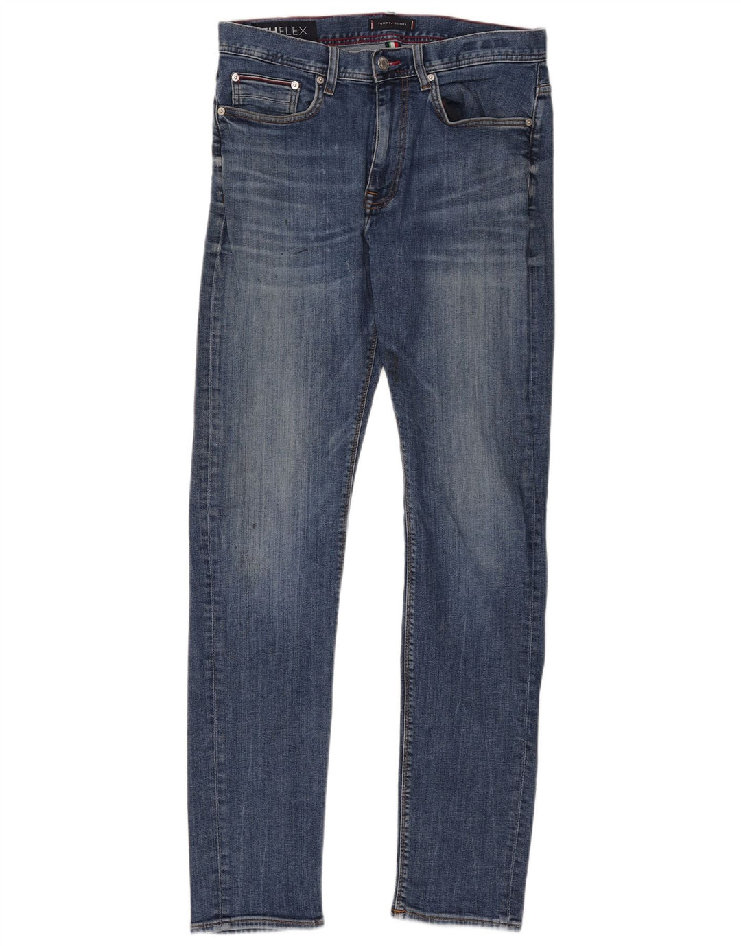 Tommy Hilfiger Herre Bleecker Slim Jeans W33 L34 Blå Bomuld