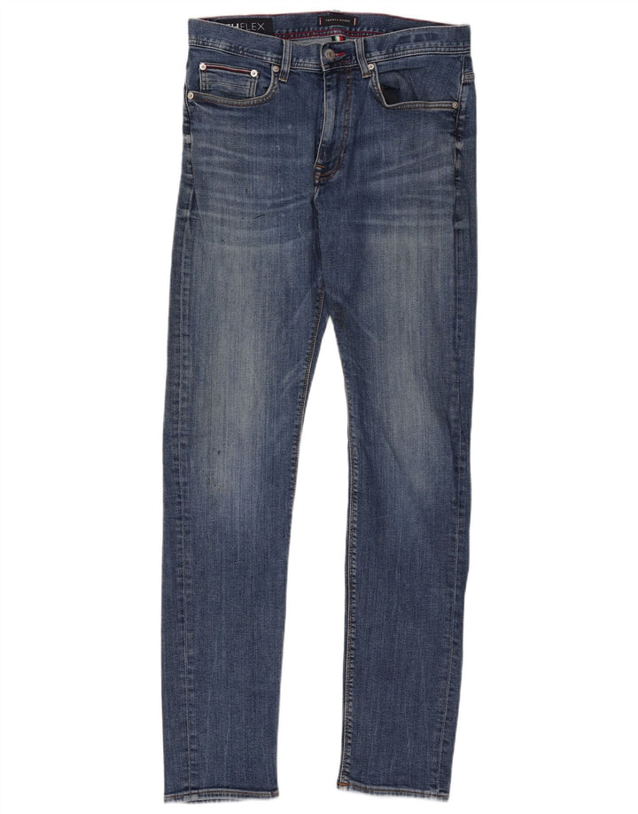 Tommy Hilfiger Herre Bleecker Slim Jeans W33 L34 Blå Bomuld
