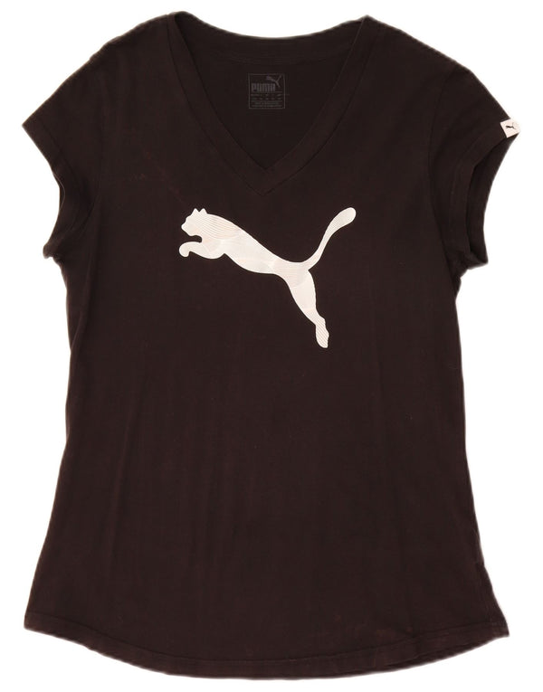 Puma Grafisk T-Shirt Top UK 14 Stor Sort