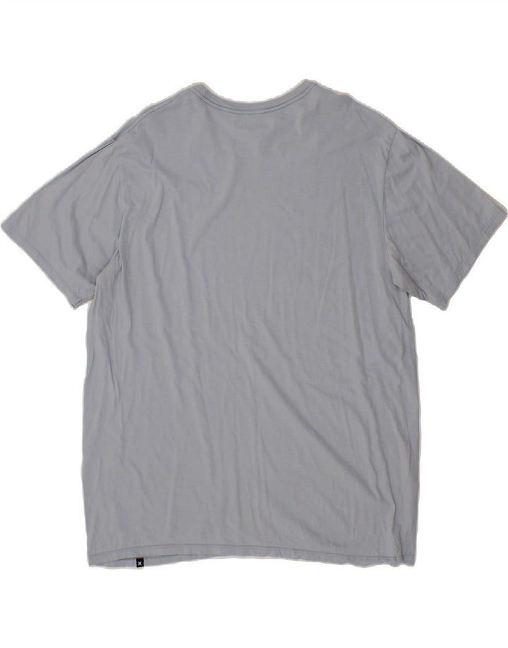 HURLEY Mens Graphic T-Shirt Top XL Blue Cotton Vintage Hurley and Second-Hand Hurley from Messina Hembry 