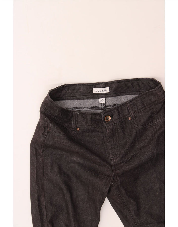 CALVIN KLEIN Womens Slim Cropped Jeans US 6 Medium W30 L24 Black Cotton Vintage Calvin Klein and Second-Hand Calvin Klein from Messina Hembry 