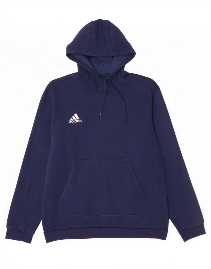 Adidas hættetrøje til mænd Stor marineblå bomuld