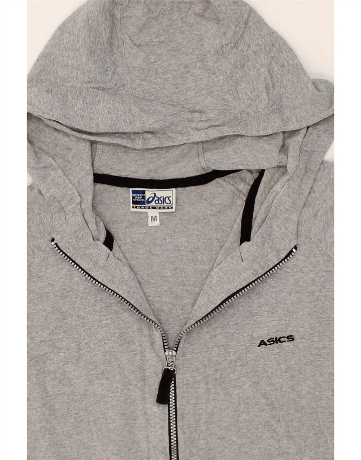 ASICS Mens Zip Hoodie Sweater Medium Grey Cotton Vintage Asics and Second-Hand Asics from Messina Hembry 