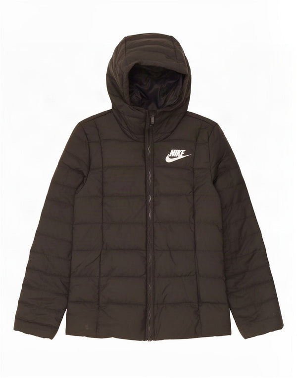 Nike polstret hættejakke til kvinder UK 10 Lille sort polyester