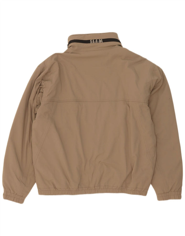 Slam Herre Bomber Jacket UK 44 2XL Beige Nylon