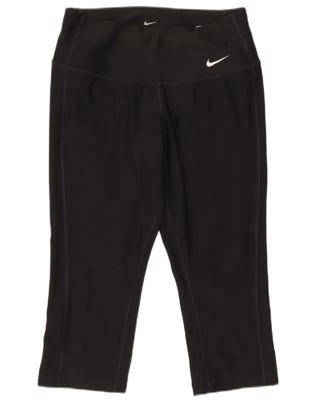 Nike Dame Dri Fit Capri Leggings UK 6 XS Sort Polyester