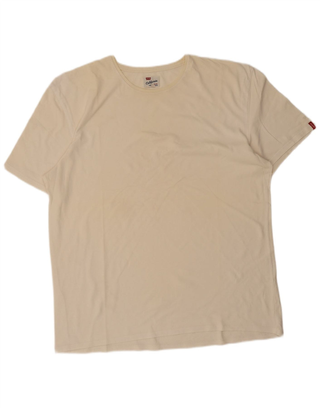 Levi's Herre T-Shirt Top 3XL Off White Bomuld