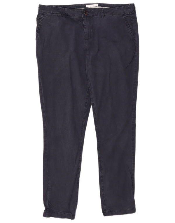 White Stuff Herre Slim Chino Bukser UK 14 Large W37 L28 Marineblå Bomuld