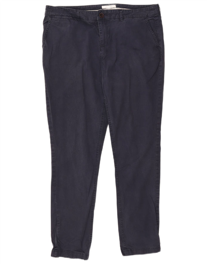 White Stuff Herre Slim Chino Bukser UK 14 Large W37 L28 Marineblå Bomuld