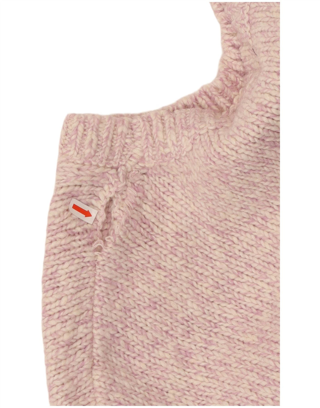 MARKS & SPENCER Dame sweater med rund hals, UK 18 XL Pink Flecked