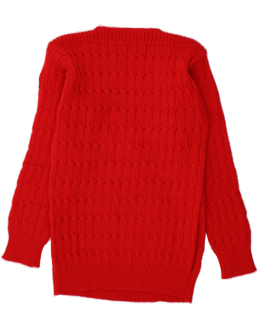VINTAGE Womens Boat Neck Jumper Sweater IT 48 XL Red Vintage Vintage and Second-Hand Vintage from Messina Hembry 