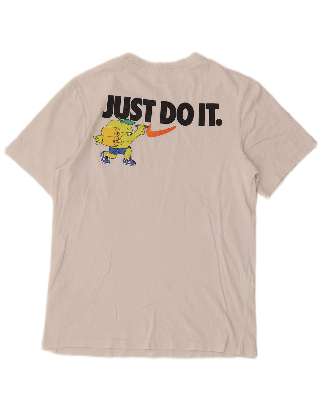 Nike grafisk T-shirt top til mænd, lille hvid bomuld