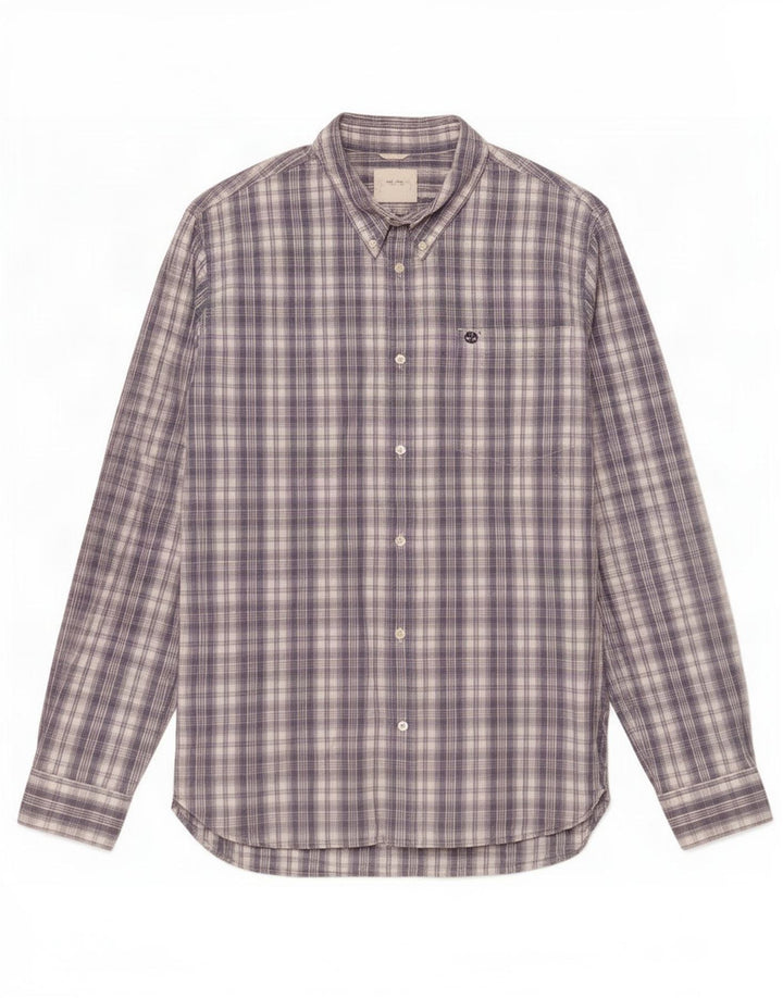Timberland Herre Regular Fit skjorte 2XL grå ternet bomuld