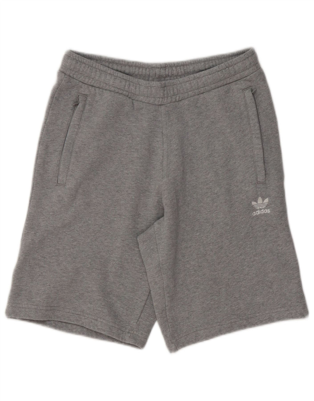 ADIDAS Sportsshorts til mænd, små grå flækkede bomuld