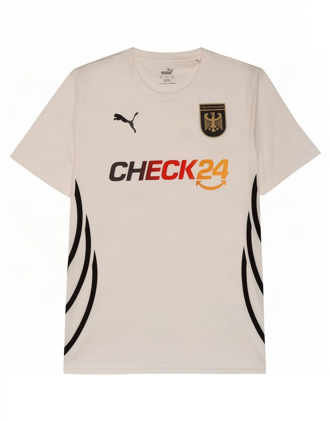 Puma Herre Deutshland Graphic T-Shirt Top Medium White Polyester Sports