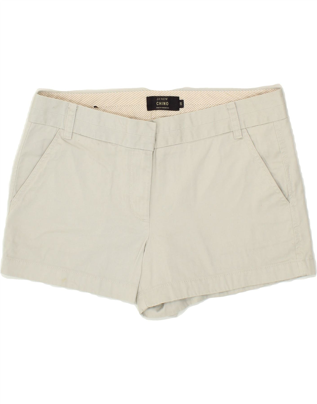 J. CREW Womens Chino Shorts US 10 Large W34 Grey Vintage J. Crew and Second-Hand J. Crew from Messina Hembry 
