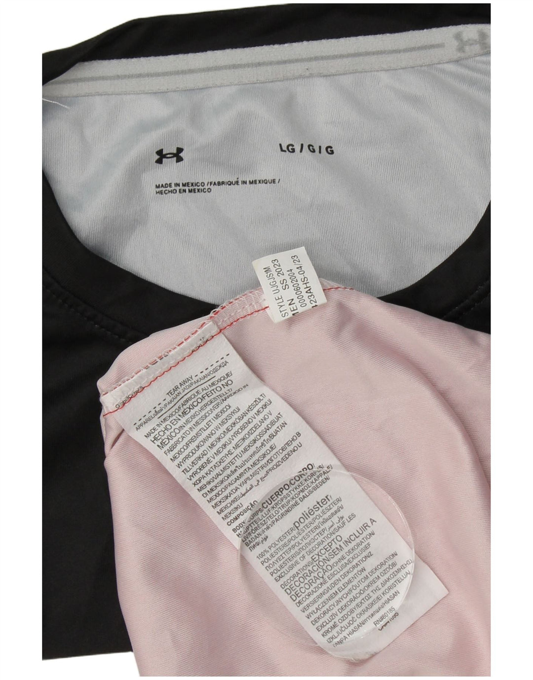UNDER ARMOUR Herre grafisk T-shirt Top Stor Rød Colourblock Polyester