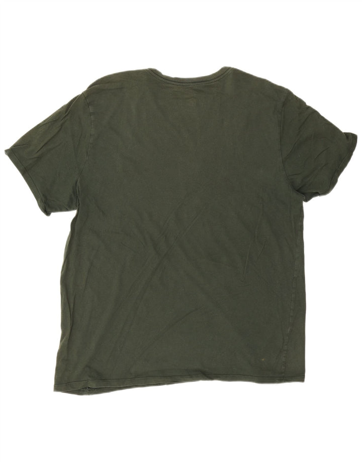 NIKE Herre Athletic Cut Grafisk T-Shirt Top XL Grøn